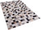 Patchwork Teppich bunt braun/beige Kuhfell 160x230cm Kurzflor handgefertigt Rize