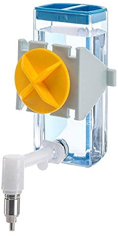 Ferplast Trinkflasche für Kaninchen und andere Kleintiere Sippy 4676 Large, Fassungsvermögen, Befestigungssystem am Metallgitter oder auf glatten Oberflächen, 10,5 x 9 x h 24 cm - 0,6 l