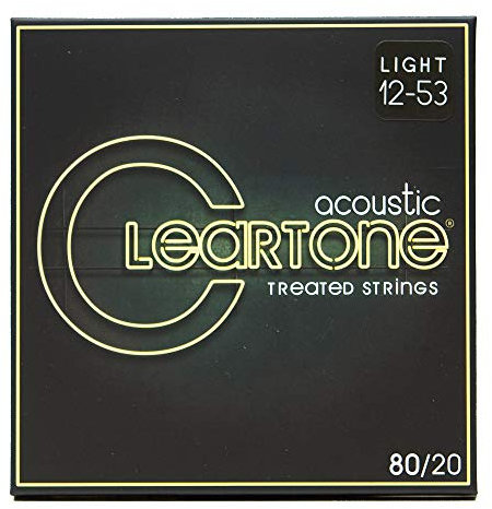 Cleartone 7612 - Cuerdas de guitarra acústica, calibre 12 - 53