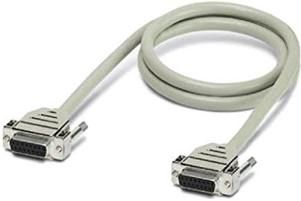 PHOENIX CONTACT CABLE-D37SUB/B/B/300/KONFEK/S Konfektioniertes Geschirmtes Rundkabel, D-SUB-Buchsenleiste (1 x 37-Polig)/D-SUB-Buchsenleiste (1 x 37-Polig), 3m Kabellänge