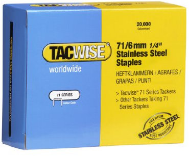 Tacwise 1014 Edelstahlklammern (71/6mm,20.000 Stück)