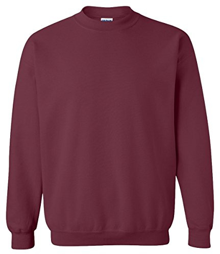 GILDAN DryBlend Adult Set-in Crew Neck Sweatshirt (13 Colours) (M) (Maroon)