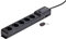 EnerGenie EG-SP5-TNCU6B-RM 5-fach All-in-One Steckdosenleiste mit Funk-Fernbedienung, Überspannungsschutz, Touch-Panel, Netzwerk-/Telefon-/TV-/Audio- und Video-Schutz, 2x USB, GS-geprüft