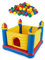 Intex Inflatable Jump-O-Lene Ball Pit Castle Bouncer with 100 Play Balls