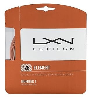 Wilson Erwachsene Besaitung von Schläger Luxilon Element 125 Set Strings, Bronze, 12.2 Meter