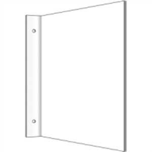 Schild Fahnenschild blanko Alu 20 x 20cm