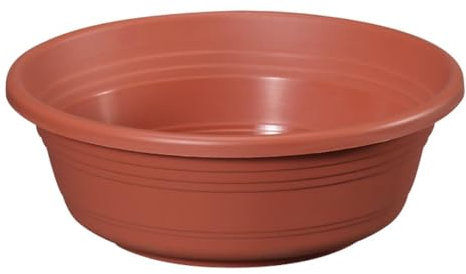 geli Thermo Plastic Pflanzschale Jessica rund aus Kunststoff, Farbe:Terracotta;Durchmesser:60 cm