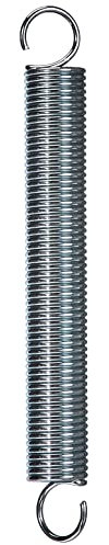 Chapuis, Set di 1 molla di tensione con ganci, molla in acciaio zincato, molla a doppio gancio, molla di trazione a spirale, diametro 2,2 mm, lunghezza 170 mm