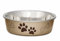 LOVING PETS Products Metallic Bowl, Large, Champagne