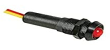 SEDER - 5VBR LED-Signalleuchte, 5V, ABS Schwarz Gehäuse, Rot 139562