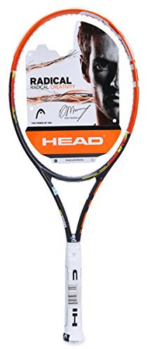 HEAD Erwachsene Tennisschläger Youtek Graphene Radical Pro, Orange/Schwarz, L3