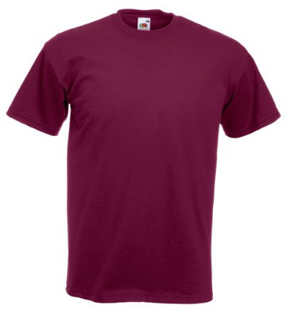Fruit of the Loom Men's Super Premium Short Sleeve T-Shirt, Burgundy, Large