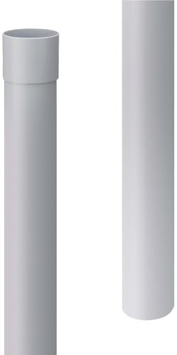 INEFA 100cm Tuyau de descente PVC 85mm gris, accessoires gouttière, installation facile