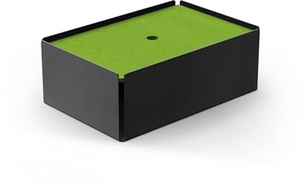 Konstantin Slawinski Charge-Box Design Ladestation, Schwarz/Filz Grün | Kabelmanagement-System, Filz- oder Korkauflage, Wandmontierbar, Pulverbeschichteter Stahl, made in Germany