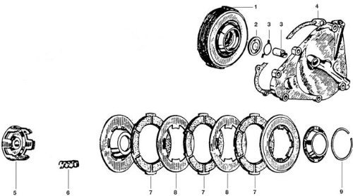 Kupplungsgehäuse Piaggio auch Ape 50 FL-FL2
