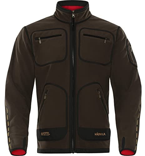 Härkila Kamko Fleecejacke, brown/red, L
