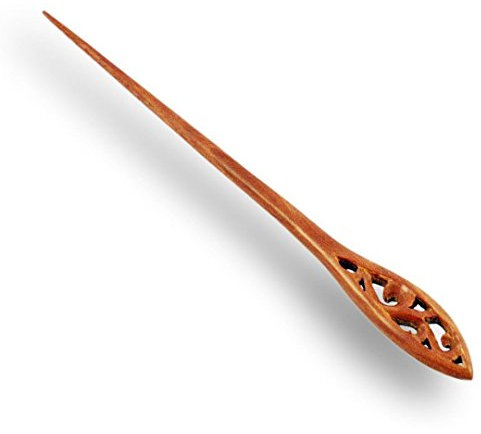 ISLAND PIERCINGS Haarnadel aus Sawo Holz, Unisex, 18 cm, 1 Stück