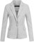 VERO MODA Vmjulia LS Blazer Dnm Noos, Chaqueta de Traje Mujer, Gris (Light Grey Melange Light Melange), 38 (Talla del Fabricante: 36)