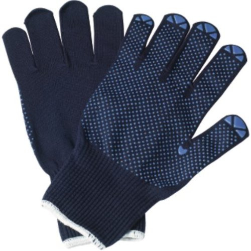 Strickhandschuhe Größe 9 Feinstrick blau Baumwolle einseitig genoppt Preis per 12 Stück