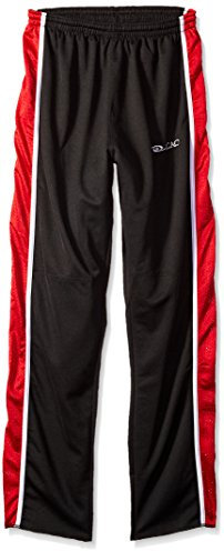 ACACIA Broomball Bullet Broom Pants, Black/Red/White, Medium