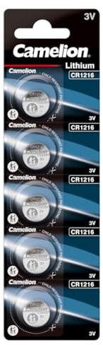 Knopfzelle CAMELION CR1216 mit Lithium/ 3.0V/ 25 mAh