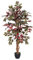 HOMESCAPES Artificial Tree Capensia in Pot approx. 135 cm high Lifelike Leaves and Silk Flowers Replica Artificial Tree
