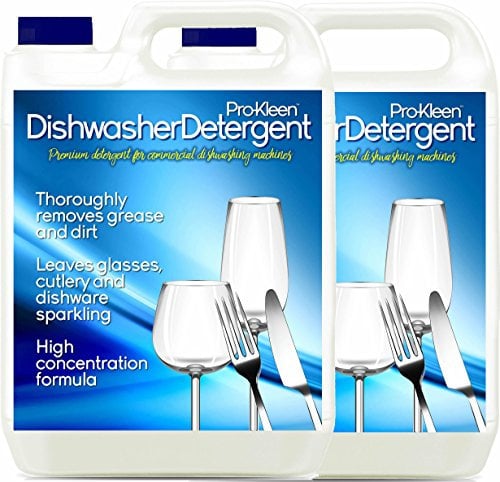 2 x 5 Litres Pro-Kleen Heavy Duty Dishwasher Detergent