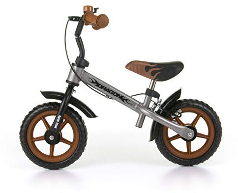 Milly Mally Dragon Laufrad mit Bremse Rutscher von 2 bis 4+ Jahren Classic