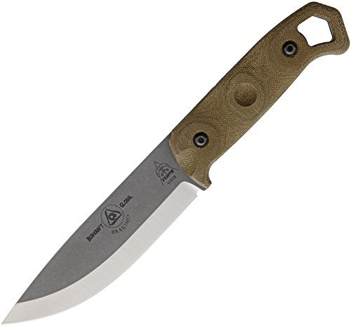 TOPS Knives Brakimo - Cuchillo de supervivencia de hoja fija modificado Scandi BRAK-01