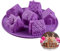1 Stück Weihnachten Silikon Backformen Ø 26 cm, FantasyDay Antihaftbeschichtet Silikon Kuchenform Muffinbackformen Brotbackform Backform Kasten für Muffins Kuchen Pudding - Hochwertige Silikonbackform