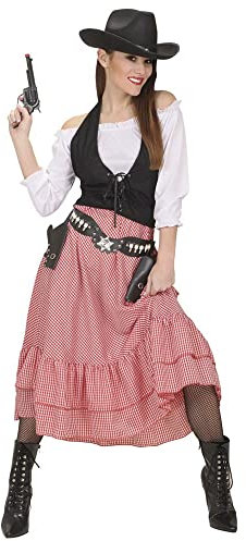 W WIDMANN MILANO Party Fashion - Kostüm Western Belle, Bluse, Korsett, Rock, Cowgirl, Cowboy, Mottoparty, Karneval