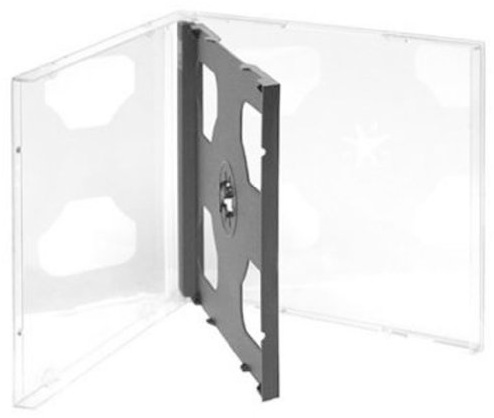 Four Square Media 5 X CD DVD Jewel doubles Cas 10.4 mm pour 2 disque avec Plateau noir – Lot de 5