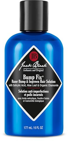 Jack Black Bump Fix, 6 Fl. Oz. – Acne, Razor Bump & Ingrown Hair Solution – Moisturizing Acne Treatment for Face, Aftershave for Razor Bumps, Ingrown Hair Serum for Men