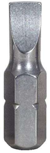 KS Tools 910.2243 1/4 EDELSTAHL Bit Schlitz, 25mm, 6,5mm, 5er Pack