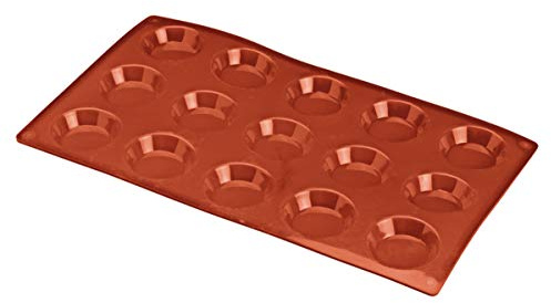 Moule à tartelettes 15 parts - 100% silicone - Ø 5cm par tartelette, hauteur ...