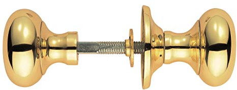 Carlisle Brass M35RSCP Victorian-MORTICE Rim KNOB Mushroom CRO (Polished Chrome), White