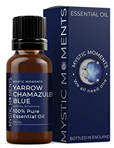 Mystic Moments | Blue Yarrow Essential Oil | 5ml | Achillea millefolium gives a sweet herbaceous floral aroma for diffusers, oil blends and fragrance formulations.