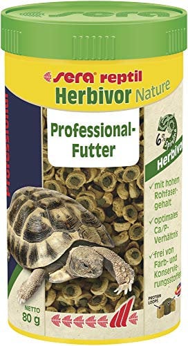 sera reptil Professional herbivor Nature 250ml | Alimentation pour iguanes & Tortues, sans Colorant ni Conservateur | Herbes Naturelles