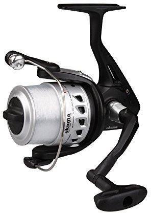 Okuma ELC-165 FD Angelrolle mit Schnur und Spule, Schwarz