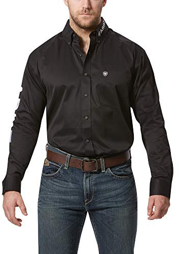 ARIAT Men’s TEK Polo Shirt Black/White