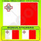 Malta Maltesische Flagge 10,2 cm (100 mm) Vinyl Bumper Aufkleber, Aufkleber X1 + 2 Bonus