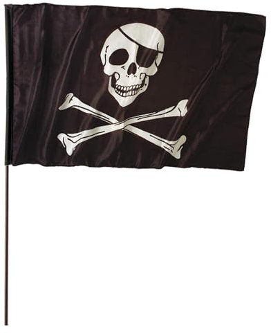 Widmann 3068F Pirat Stockflagge, Unisex adulto, Mehrfarbig, Taglia unica