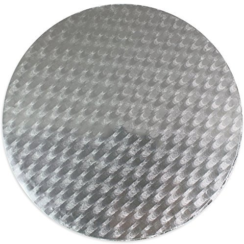 PME Round Cake Board 9-Inch / 22 cm, 11 mm Thick, Silver