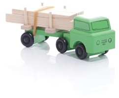Rudolphs Schatzkiste Holzspielzeug Lastenauto Langholz HxBxT 3,5x7,5x3cm NEU Holzauto LKW Holz LKW Truck Holzfahrzeug Holztraktor Auto Traktor Holztruck Spielzeug Holzspielzeugauto Holzgestaltung