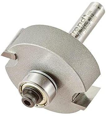 Trend Bearing Guided Rebater Router Cutter, 1/4 in Shank, 35mm Cut | Tungsten Carbide Tipped Cutter With 35mm Cut Diameter And 12.7mm Cut Length For Rebating, 46/39X1/4TC