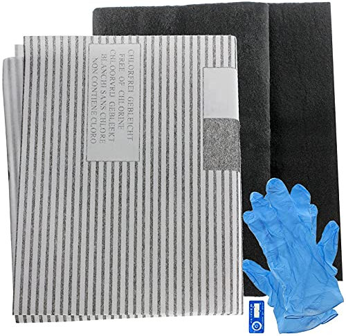 SPARES2GO Large Cooker Hood Grease Filters for Belling Vent Extractor Fans (2 x Filter, Cut to Size - 100 cm x 47 cm)