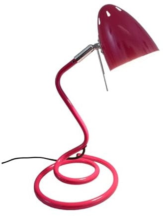 Dapo Tisch-Schreibtisch-Leuchte-Lampe SWING, rot, H: 38cm, Fassung: E27, max. 60 W, Kinder-Nachttisch-Arbeits-Leuchte-Lampe