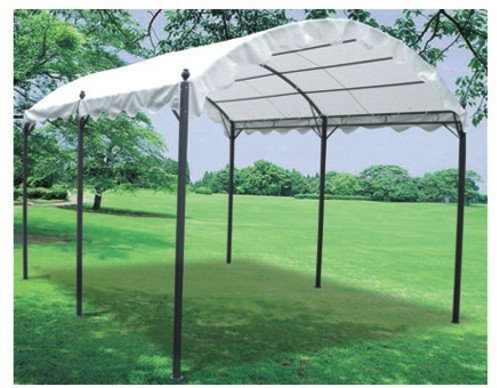 Papillon - Gazebo In Acciaio Verniciato Grigio Antracite 300X400 Cm Per Auto Aveiro