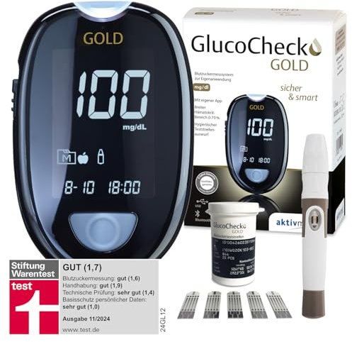 GLUCO CHECK GOLD Blutzuckermessgerät Set mg/dl 1 St…