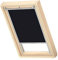 VELUX Original Dachfenster Verdunkelungsrollo, mit Grauer Führungsschiene, Schwarz, für M04